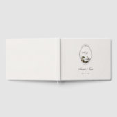 Vintage French Monogram Wedding Guest Book ゲストブック (全面)
