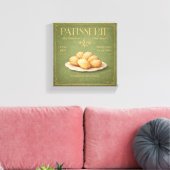 Vintage French Patisserie Madeleines Canvas Art キャンバスプリント (インサイチュ (リビング))