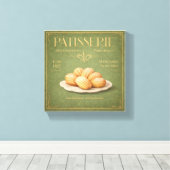 Vintage French Patisserie Madeleines Canvas Art キャンバスプリント (インサイチュ (ウッドフロア))