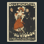 Vintage French Posters - Cafe Riche ポスター<br><div class="desc">Art posters from "Les Maitres de l'Affiche" brought back to life. Art Nouveau burst onto the art scene from 1890-1914. It created quite the stir in the art world. Now a bit of history can be yours to enjoy. Beautiful Framed!</div>