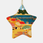 Vintage French Riviera Beach セラミックオーナメント (右)