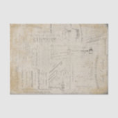 Vintage French Script 薄葉紙 (正面)