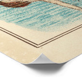 Vintage French Swimming Lessons Poster ポスター (角)