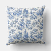 Vintage French Toile de Jouy Country Landscape クッション (裏面)