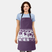 Vintage French Wine Label  | Rustic Vineyard  エプロン (着用した状態)