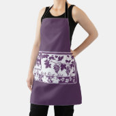 Vintage French Wine Label  | Rustic Vineyard  エプロン (インサイチュ)