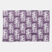 Vintage French Wine Label  | Rustic Vineyard  キッチンタオル (横)