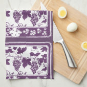 Vintage French Wine Label  | Rustic Vineyard  キッチンタオル (四つ折り)