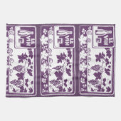 Vintage French Wine Label  | Rustic Vineyard  キッチンタオル (横)