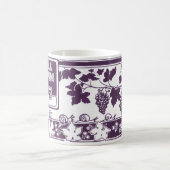 Vintage French Wine Label  | Rustic Vineyard  コーヒーマグカップ (中央)