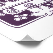 Vintage French Wine Label  | Rustic Vineyard  ポスター (角)