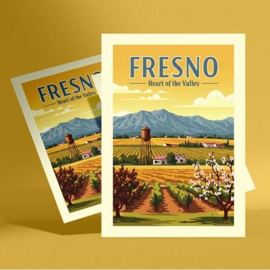 Vintage Fresno ポストカード