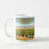Vintage Fresno California コーヒーマグカップ (左)