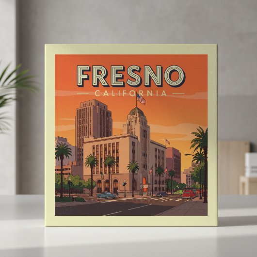 Vintage Fresno California タイル