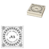 Vintage "From the Library of" Monogram Bookplate ラバースタンプ (押印)