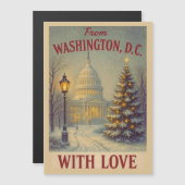 Vintage From Washington DC With Love Magnetic Card (正面/裏面)