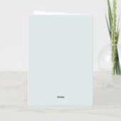 Vintage Frost Romance - Snowman Magic Christmas 箔シーズンカード (裏面)