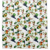 Vintage Fruit シャワーカーテン (正面)