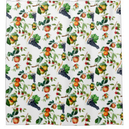 Vintage Fruit シャワーカーテン