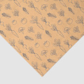 Vintage Fruit and Vegetables Pattern Tissue Paper  薄葉紙 (詳細)