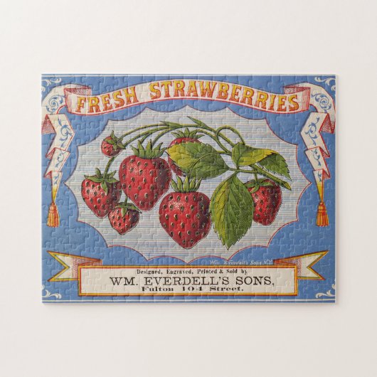 Vintage Fruit Crate Label 11 Jigsaw Puzzle ジグソーパズル (横)