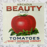 Vintage Fruit Crate Label, Arcadia Beauty Tomatoes ジグソーパズル<br><div class="desc">Vintage illustration fruit crate label art advertisement featuring a large red ripe organic tomato on the vine. Retro advertising for Arcadia Beauty brand tomatoes,  packed by Edgett Burnham Company,  Newark,  New York. Buy local grown produce from the farmer's market.</div>