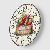 Vintage Fruit Wall Clock ラージ壁時計 (傾斜)
