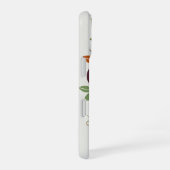 Vintage Fruit with Stylized Grapes iPhone 16ケース (右側面)