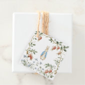 Vintage Fruit Wreath Peter Rabbit Baby Shower フェイバータグ (インサイチュ)