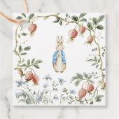 Vintage Fruit Wreath Peter Rabbit Baby Shower フェイバータグ (正面)