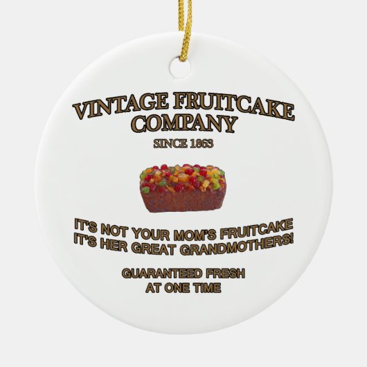 Vintage Fruitcake Company セラミックオーナメント (正面)