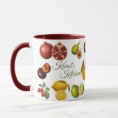 Vintage Fruits Mug (Customize) マグカップ (左)