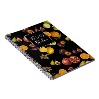 Vintage Fruits Notebook/Recipe Book (Customize) ノートブック