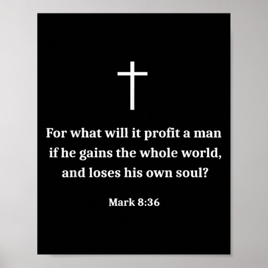 Vintage Funny Christian Motivational Bible Verse M ポスター (正面)