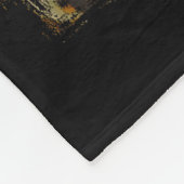 Vintage Funny Cool Big Boss Santa  フリースブランケット (角)