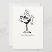 Vintage Funny Flirty Fifty Woman's 50th Birthday 招待状 (裏面)