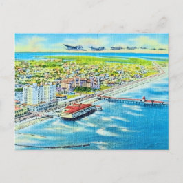 Vintage Galveston Aerial View Postcard ポストカード
