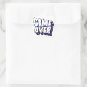 Vintage Gamer Sticker – Game Over スクエアシール (バッグ)