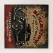 Vintage Garage Repair Service Classic Automobile  ジグソーパズル (横)
