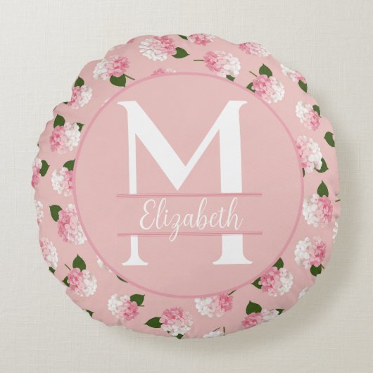 Vintage Garden Blossoms ラウンドクッション (正面)