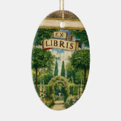 Vintage Garden Ex Libris Bookplate  セラミックオーナメント (右)