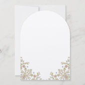 Vintage Garden Floral Wedding 招待状 (裏面)