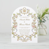 Vintage Garden Floral Wedding 招待状 (スタンド正面)
