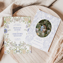 Vintage Garden Floral Wedding Welcome