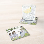 Vintage Garden Tea Party  スクエアペーパーコースター (インサイチュ)