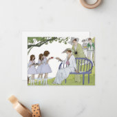 Vintage Garden Tea Party  ノートカード (正面/裏面インサイチュ)