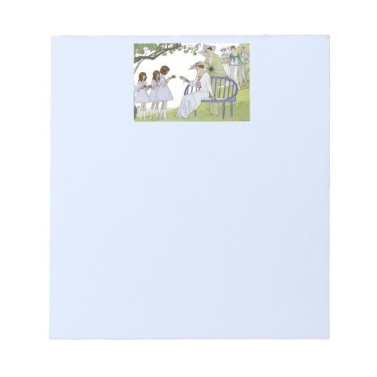 Vintage Garden Tea Party  ノートパッド (正面)