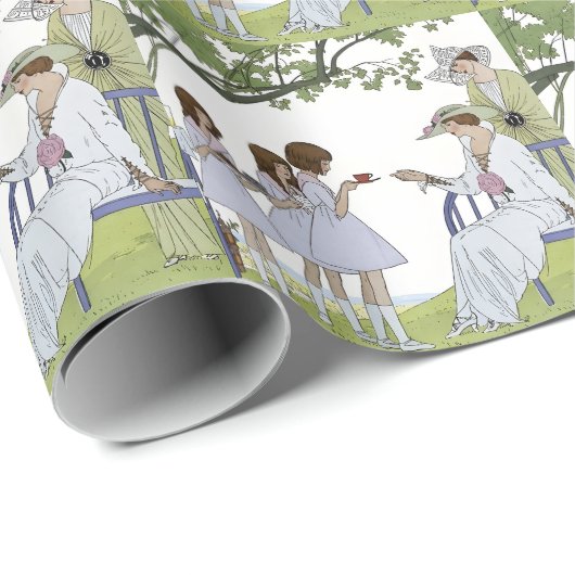 Vintage Garden Tea Party  ラッピングペーパー (ロールコーナー)