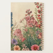 Vintage Gartenblumen Kalender プランナー手帳 (裏面)