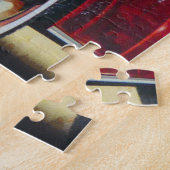 Vintage Gas Station sign. ジグソーパズル (側面)